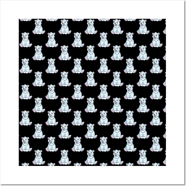 Polar Bear  Pattern Wall Art by LetsBeginDesigns